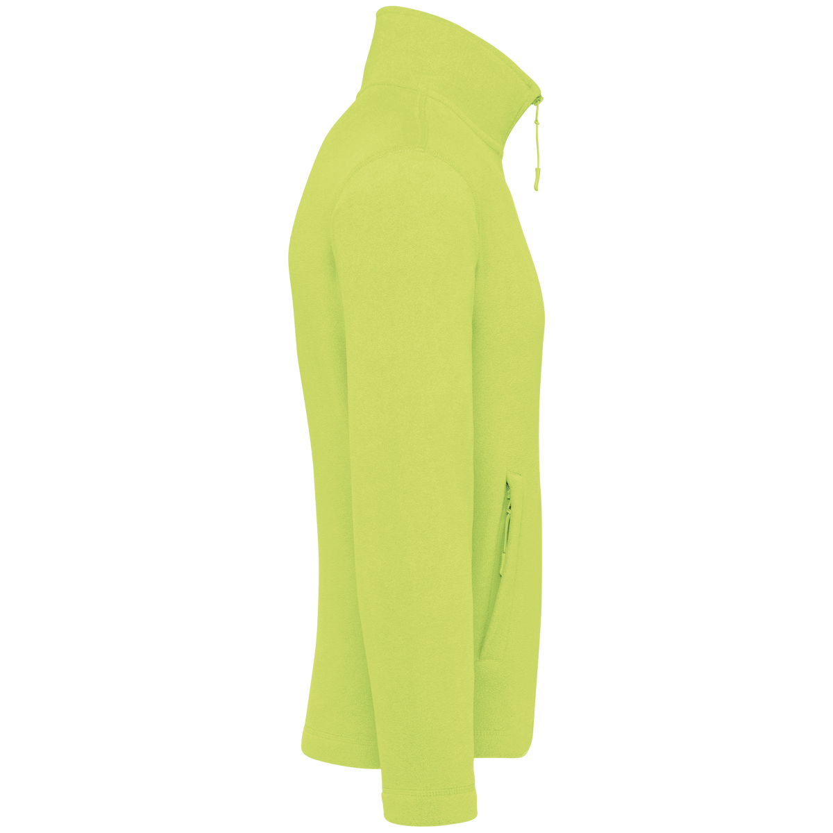 K911 - Chaqueta micropolar con cremallera hombre - Fluorescent Yellow - lateral