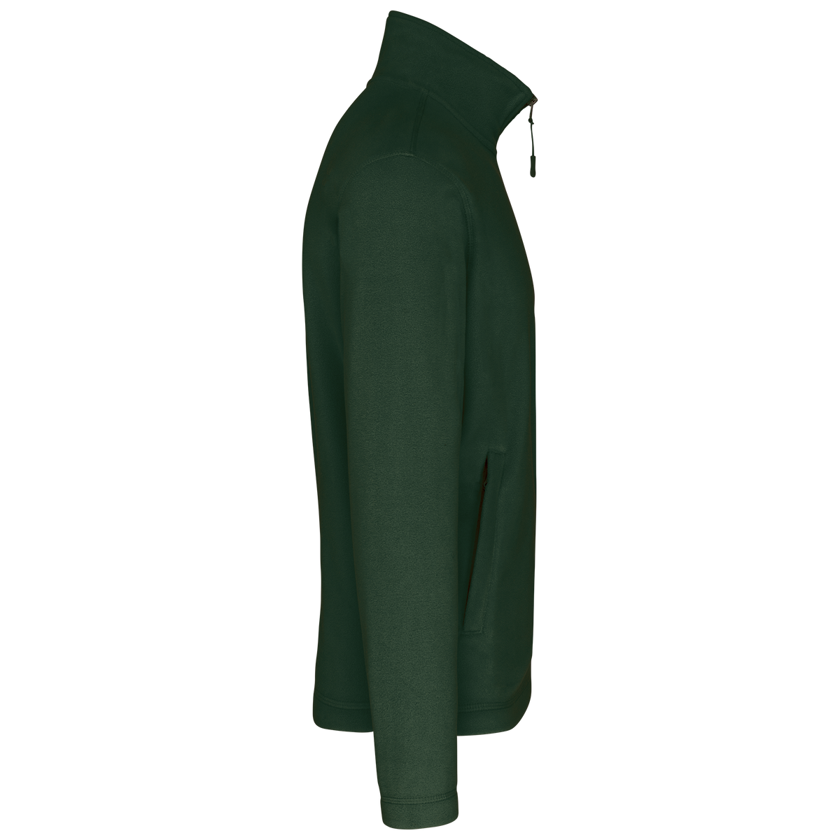 K911 - Chaqueta micropolar con cremallera hombre - Forest Green - lateral