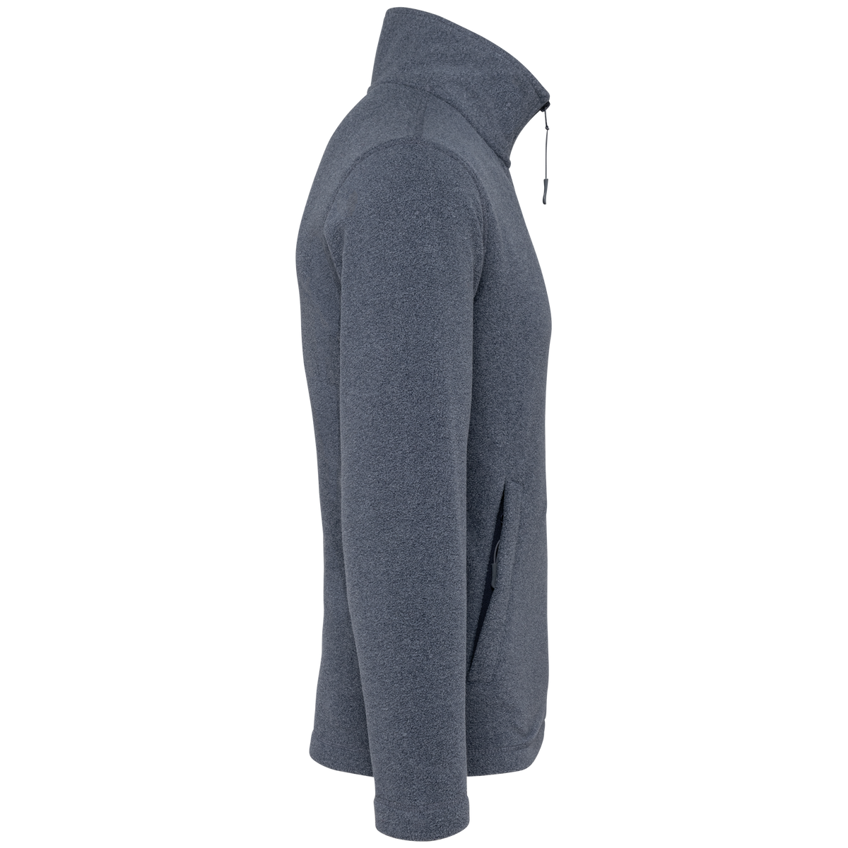 K911 - Chaqueta micropolar con cremallera hombre - French Navy Heather - lateral