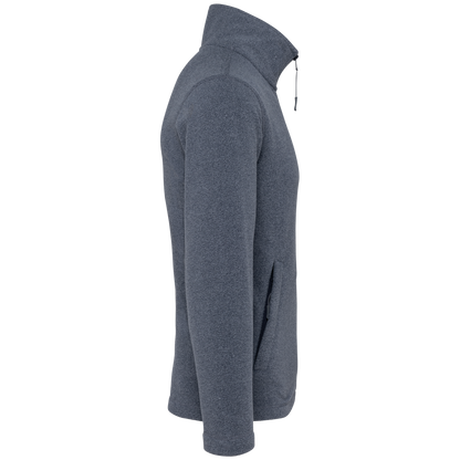 K911 - Chaqueta micropolar con cremallera hombre - French Navy Heather - lateral