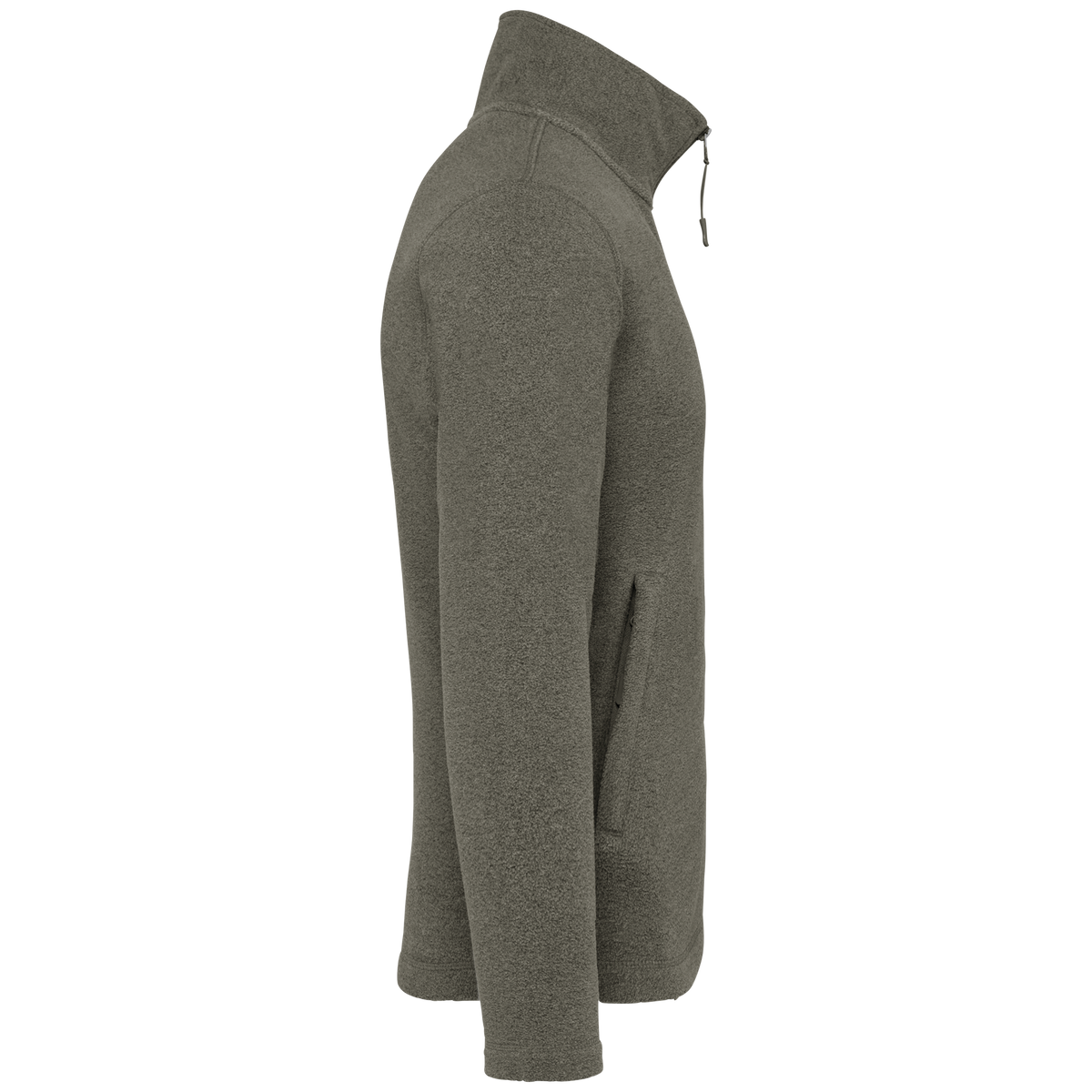 K911 - Chaqueta micropolar con cremallera hombre - Green Marble Heather - lateral