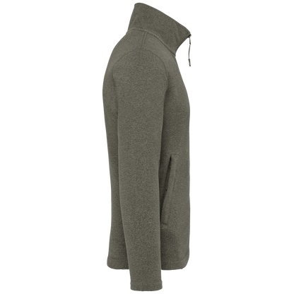 K911 - Chaqueta micropolar con cremallera hombre - Green Marble Heather - lateral