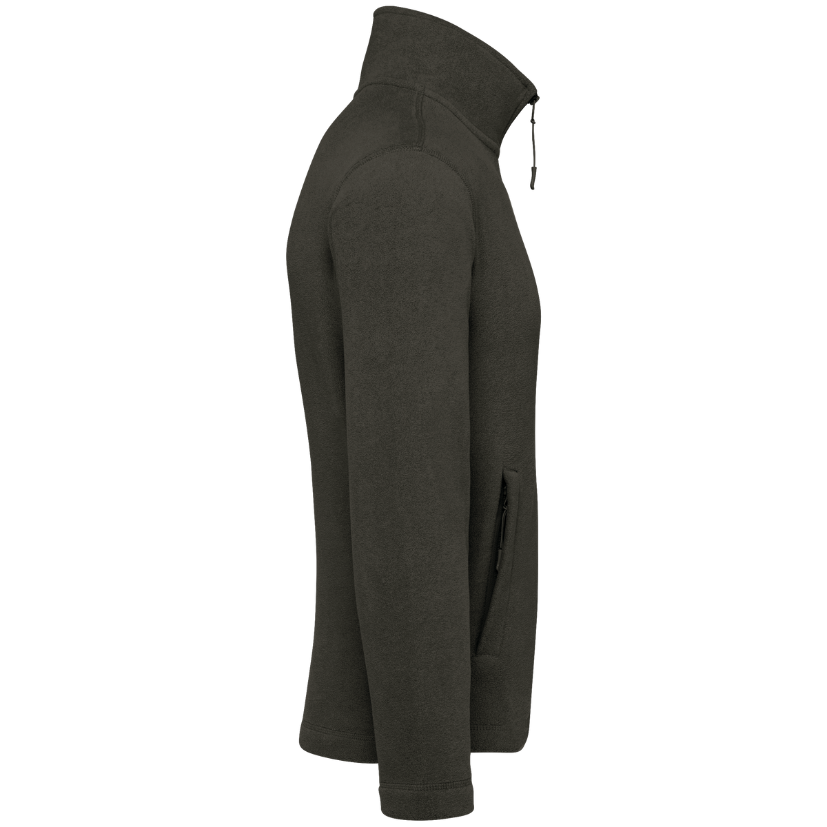 K911 - Chaqueta micropolar con cremallera hombre - Green Olive - lateral