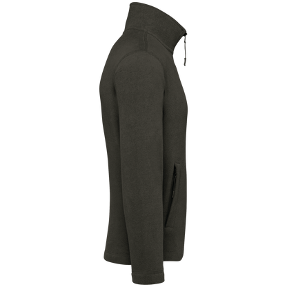 K911 - Chaqueta micropolar con cremallera hombre - Green Olive - lateral