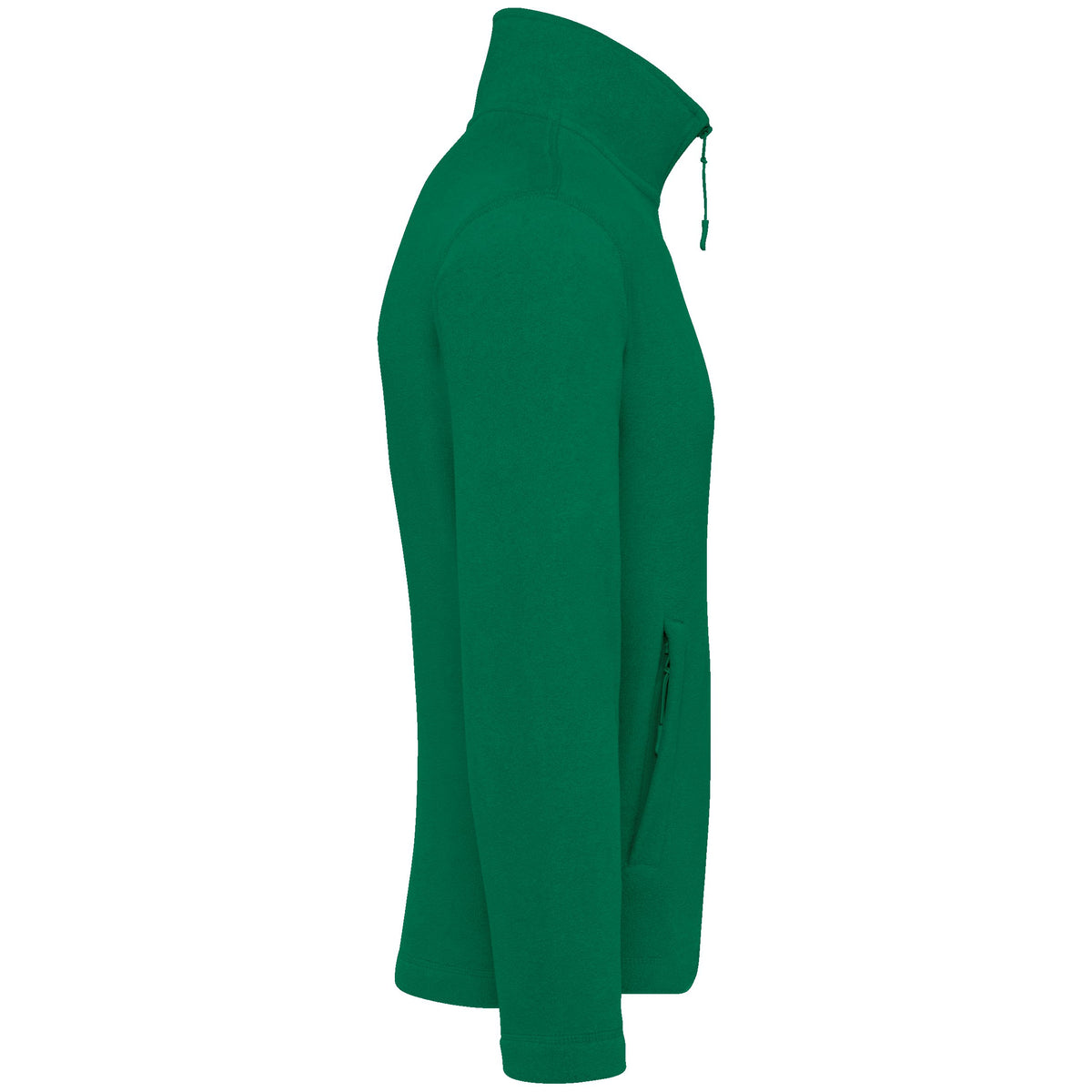 K911 - Chaqueta micropolar con cremallera hombre - Kelly Green - lateral