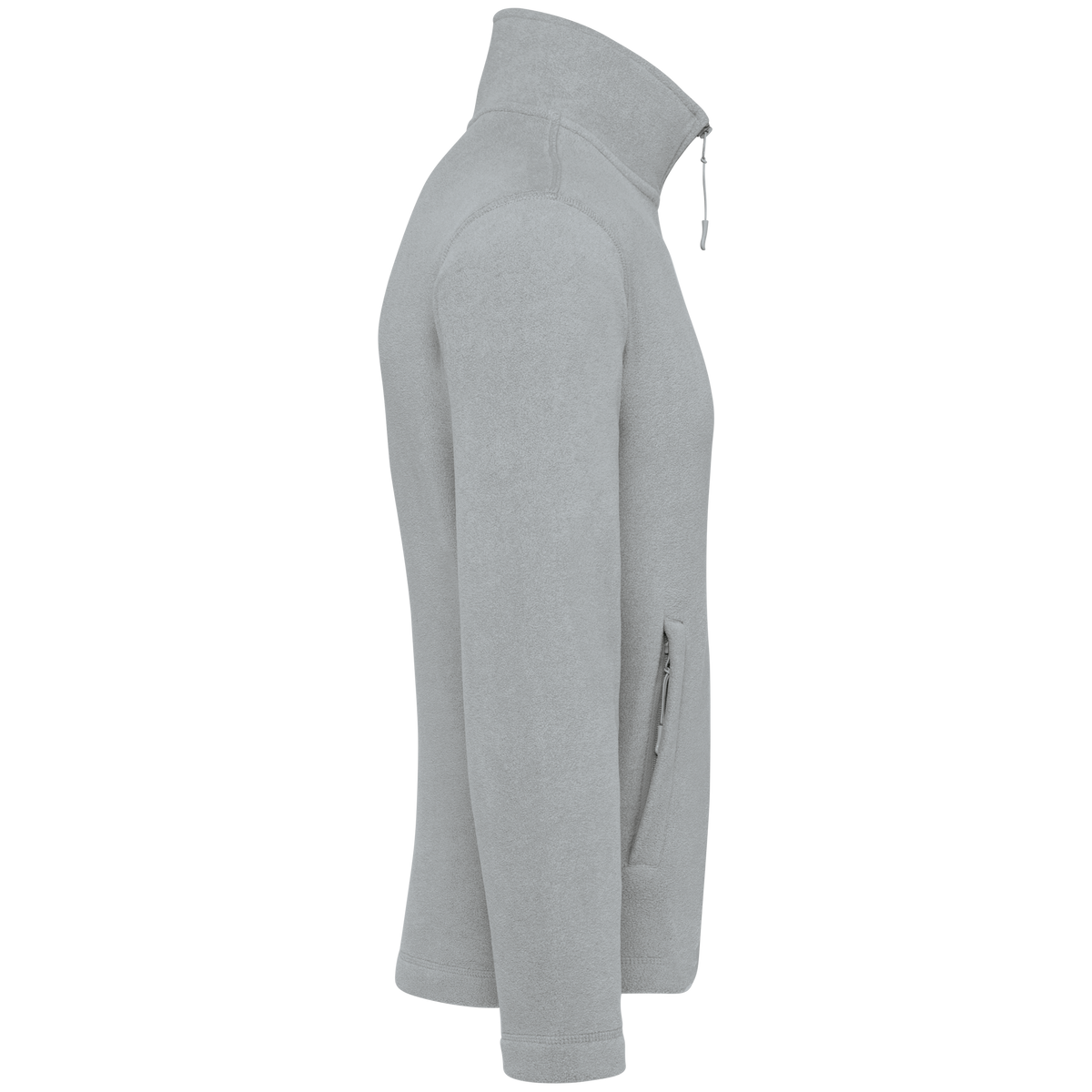 K911 - Chaqueta micropolar con cremallera hombre - Snow Grey - lateral