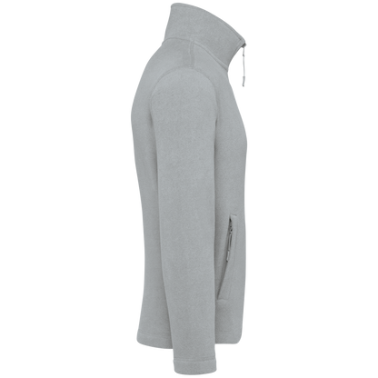 K911 - Chaqueta micropolar con cremallera hombre - Snow Grey - lateral