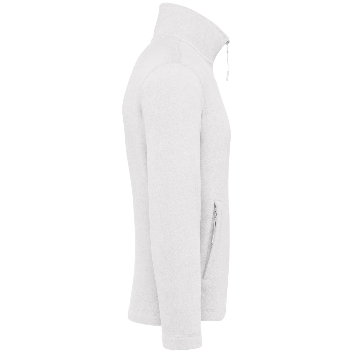 K911 - Chaqueta micropolar con cremallera hombre - White - lateral