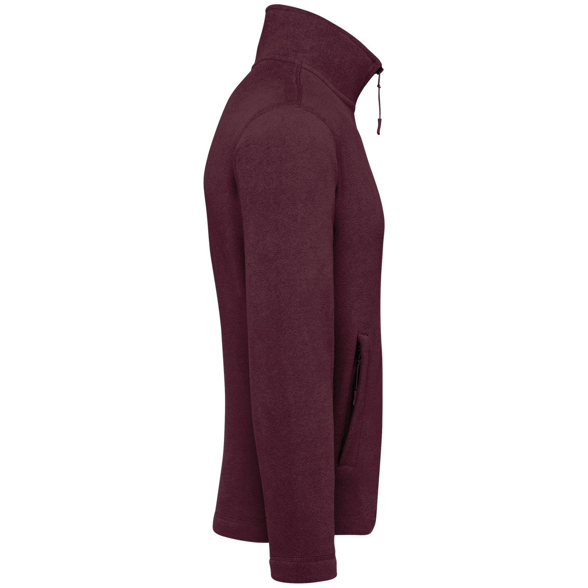 K911 - Chaqueta micropolar con cremallera hombre - Wine - lateral