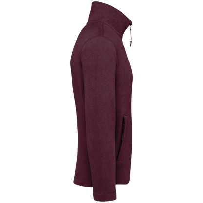 K911 - Chaqueta micropolar con cremallera hombre - Wine - lateral