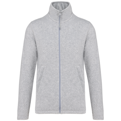 K911 - Chaqueta micropolar con cremallera hombre - Ash Heather - frontal