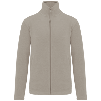 K911 - Chaqueta micropolar con cremallera hombre - Beige - frontal