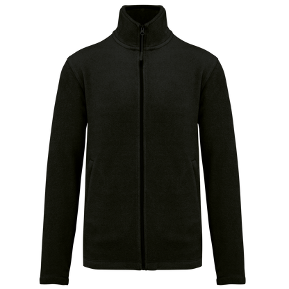 K911 - Chaqueta micropolar con cremallera hombre - Black - frontal