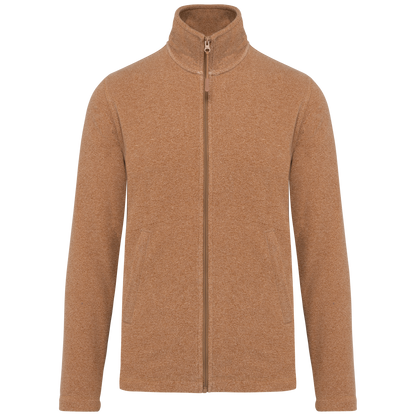 K911 - Chaqueta micropolar con cremallera hombre - Camel Heather - frontal