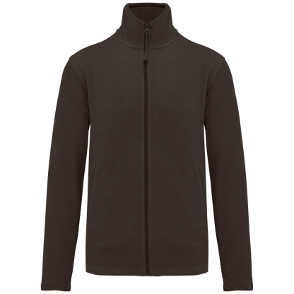 K911 - Chaqueta micropolar con cremallera hombre - Chocolate - frontal