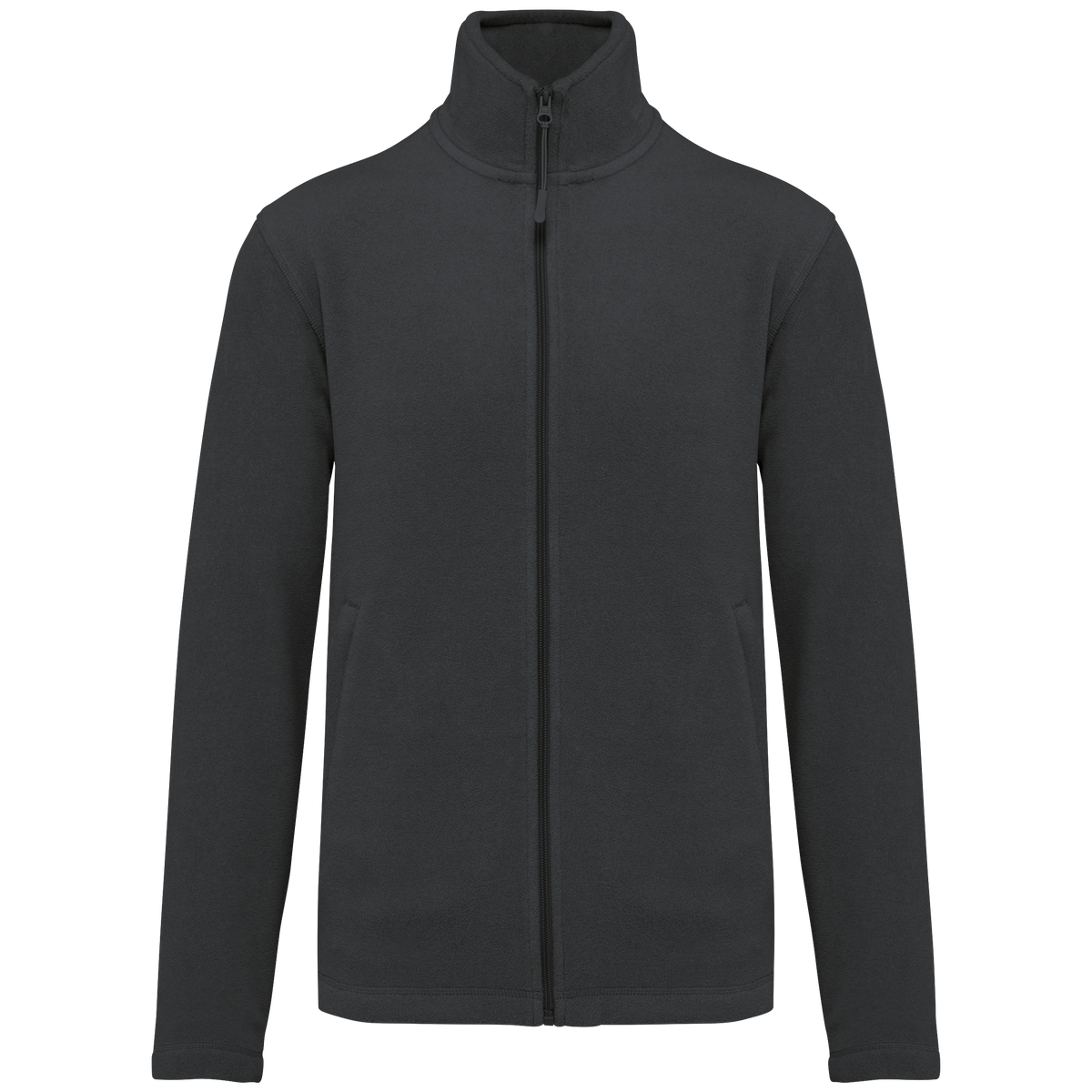 K911 - Chaqueta micropolar con cremallera hombre - Dark Grey - frontal