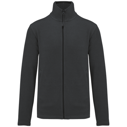 K911 - Chaqueta micropolar con cremallera hombre - Dark Grey - frontal