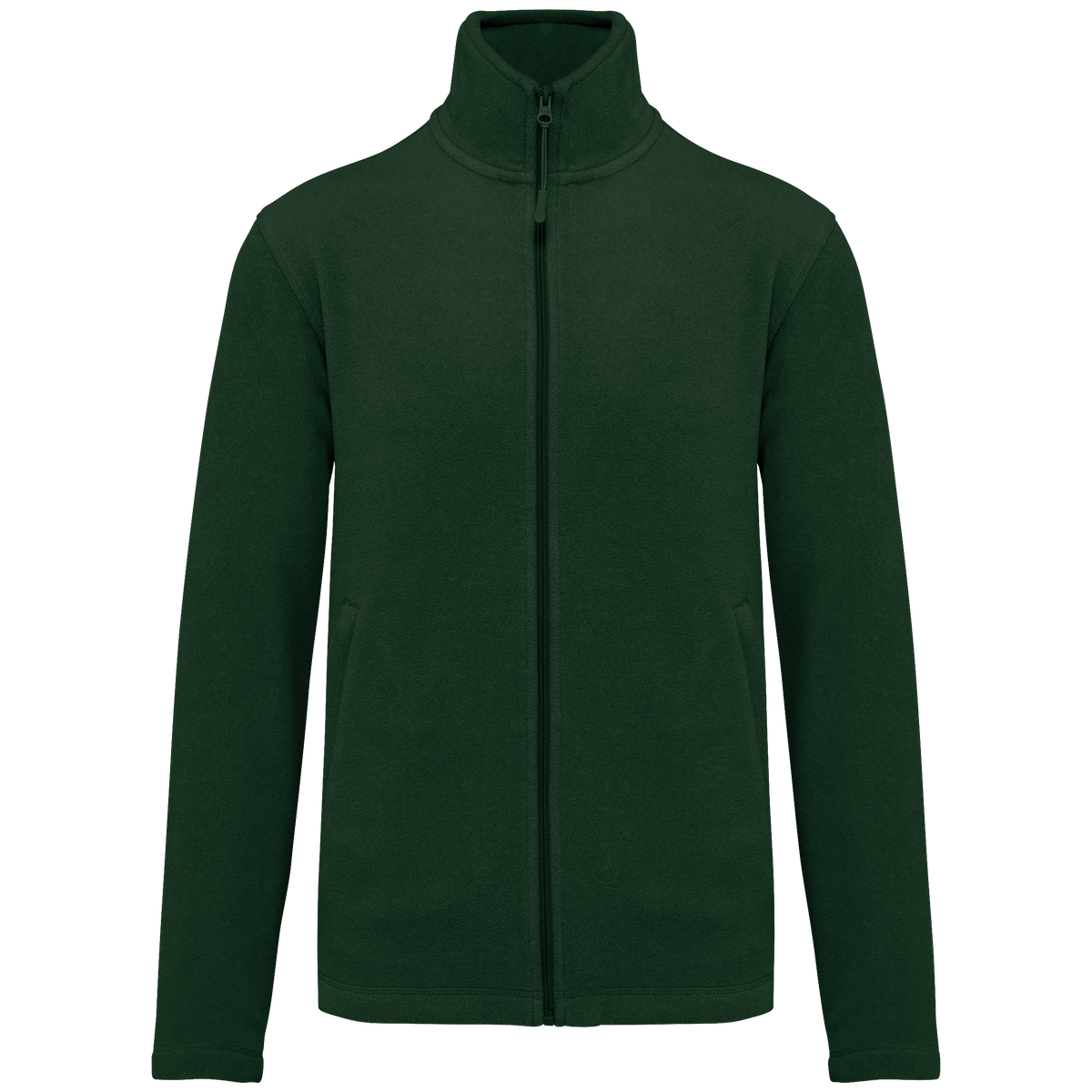 K911 - Chaqueta micropolar con cremallera hombre - Forest Green - frontal