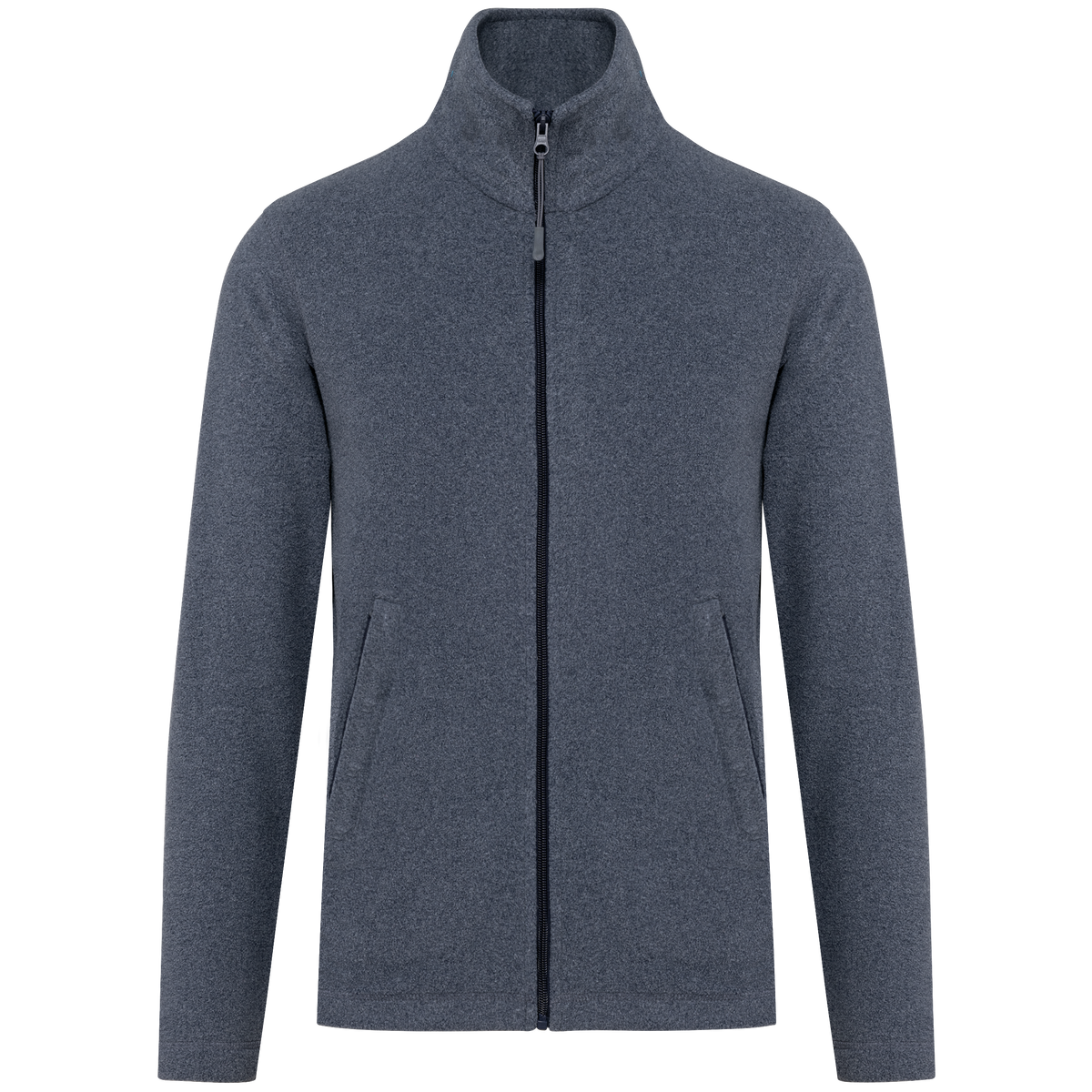 K911 - Chaqueta micropolar con cremallera hombre - French Navy Heather - frontal