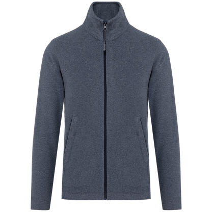 K911 - Chaqueta micropolar con cremallera hombre - French Navy Heather - frontal