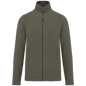 K911 - Chaqueta micropolar con cremallera hombre - Green Marble Heather - frontal