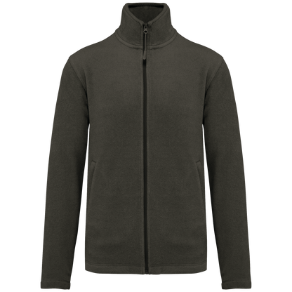 K911 - Chaqueta micropolar con cremallera hombre - Green Olive - frontal