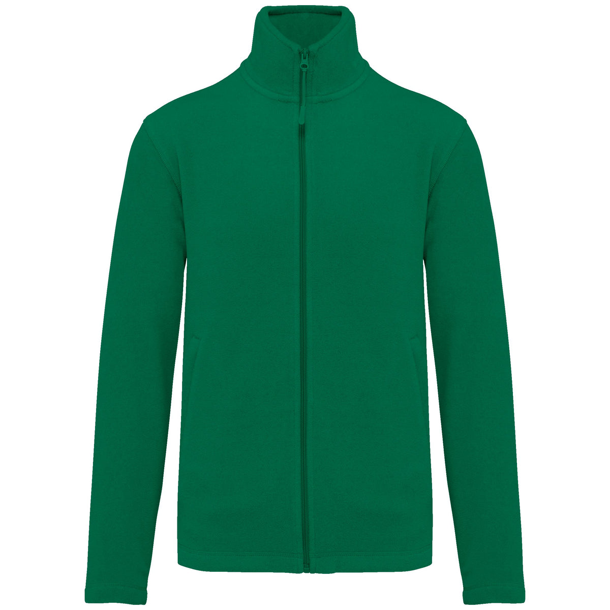 K911 - Chaqueta micropolar con cremallera hombre - Kelly Green - frontal