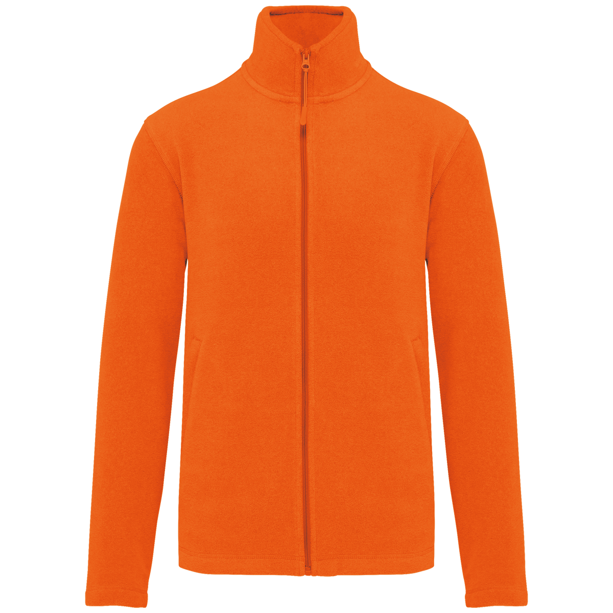 K911 - Chaqueta micropolar con cremallera hombre - Orange - frontal