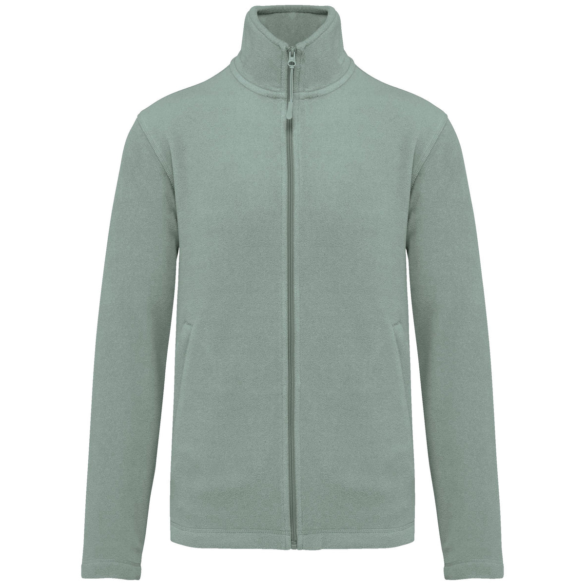K911 - Chaqueta micropolar con cremallera hombre - Sage - frontal