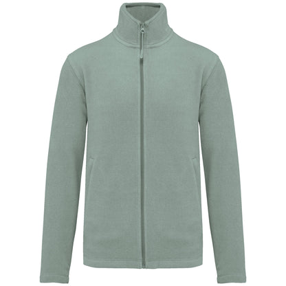 K911 - Chaqueta micropolar con cremallera hombre - Sage - frontal