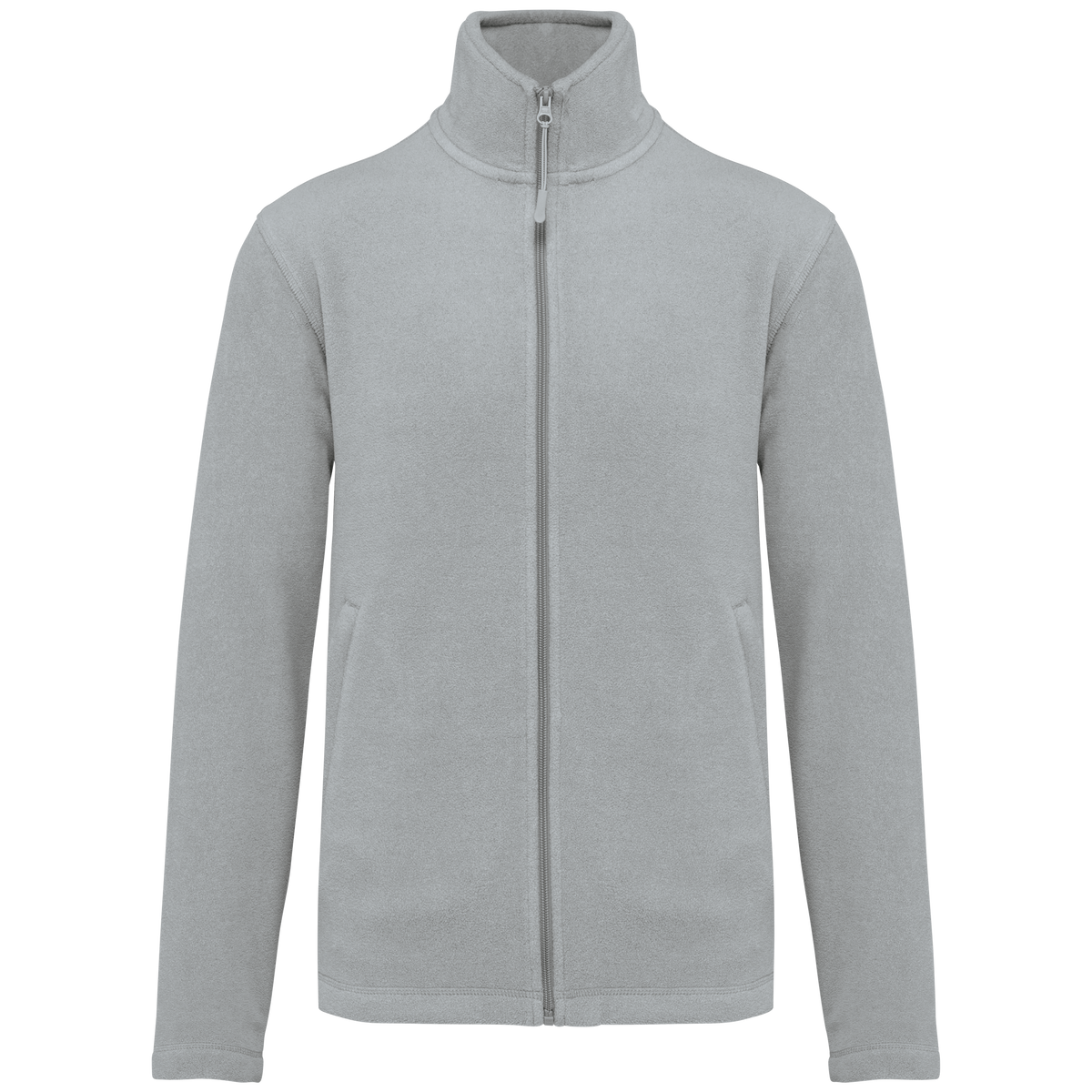 K911 - Chaqueta micropolar con cremallera hombre - Snow Grey - frontal