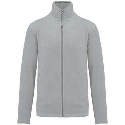 K911 - Chaqueta micropolar con cremallera hombre - Snow Grey - frontal