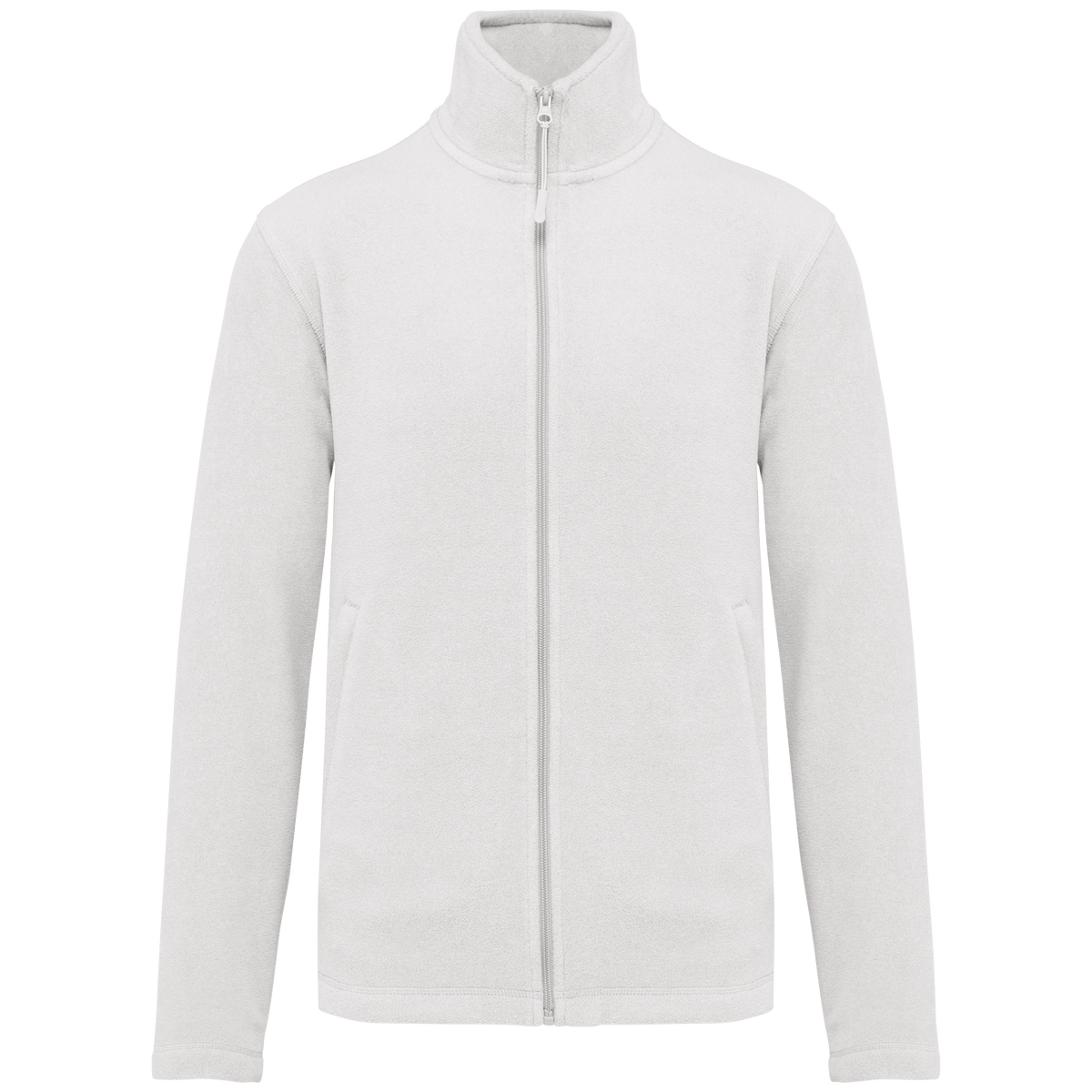 K911 - Chaqueta micropolar con cremallera hombre - White - frontal