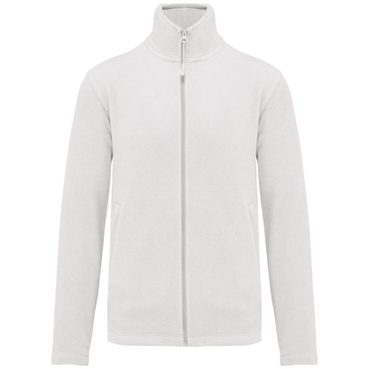 K911 - Chaqueta micropolar con cremallera hombre - White - frontal