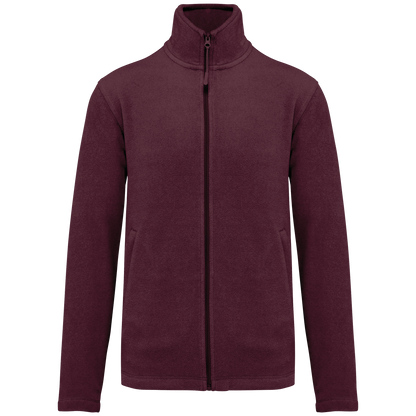 K911 - Chaqueta micropolar con cremallera hombre - Wine - frontal