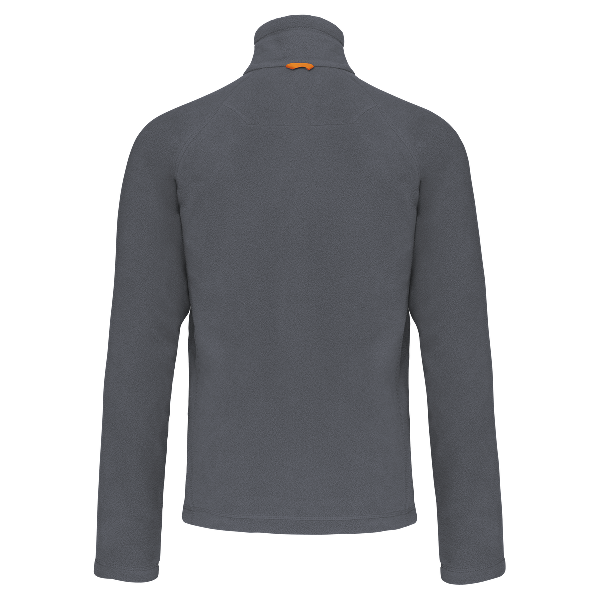 K917 - Chaqueta micropolar con cremallera y mangas raglán hombre - Convoy Grey - trasera
