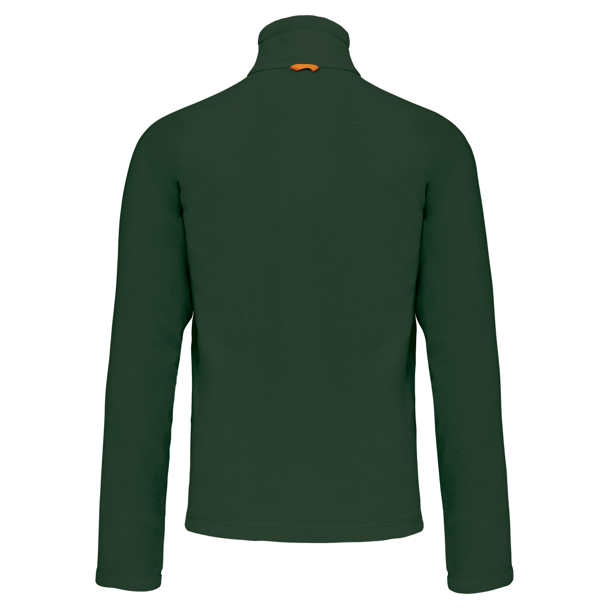 K917 - Chaqueta micropolar con cremallera y mangas raglán hombre - Forest Green - trasera