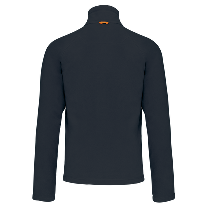 K917 - Chaqueta micropolar con cremallera y mangas raglán hombre - Navy - trasera