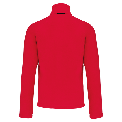 K917 - Chaqueta micropolar con cremallera y mangas raglán hombre - Red - trasera