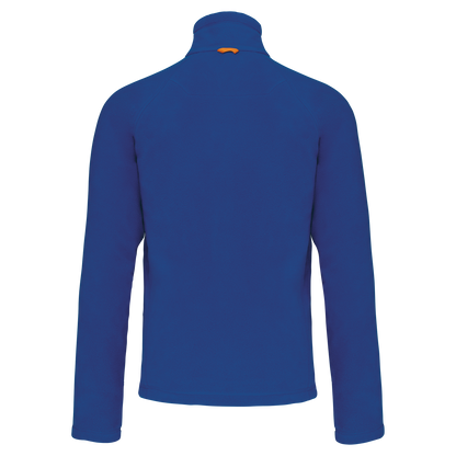 K917 - Chaqueta micropolar con cremallera y mangas raglán hombre - Royal Blue - trasera