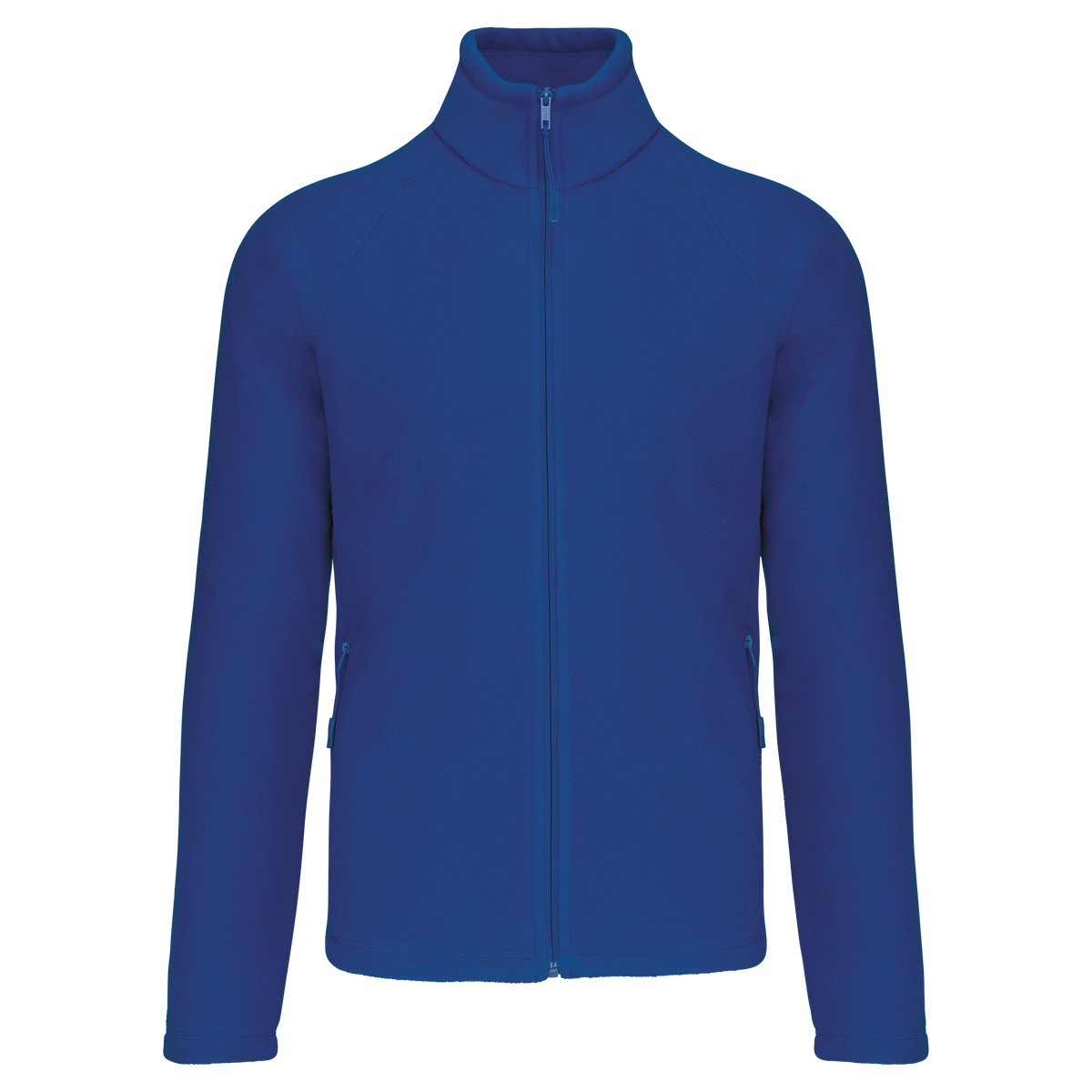 K917 - Chaqueta micropolar con cremallera y mangas raglán hombre - Royal Blue - frontal