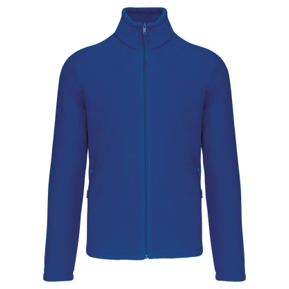 K917 - Chaqueta micropolar con cremallera y mangas raglán hombre - Royal Blue - frontal