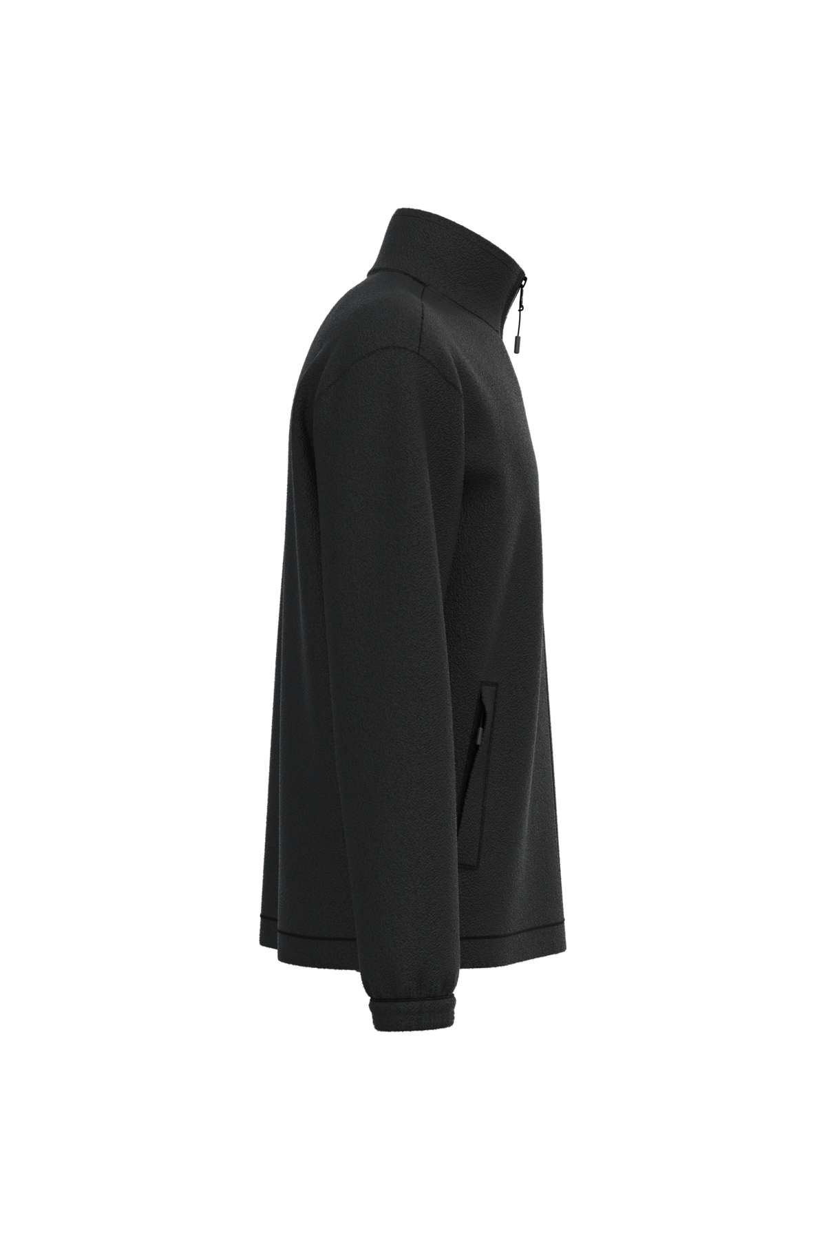 K940 - Chaqueta polar ajustable con puños elásticos - Black - lateral