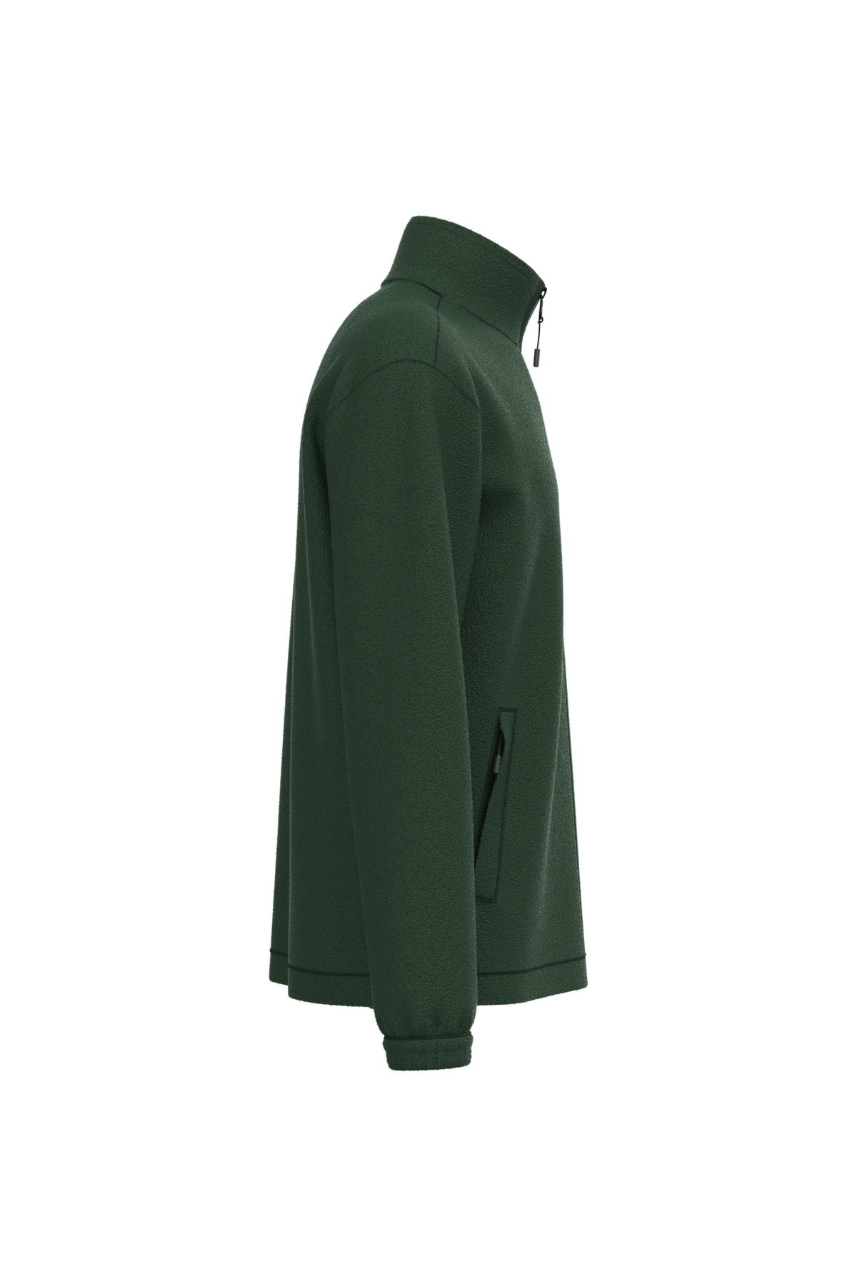 K940 - Chaqueta polar ajustable con puños elásticos - Forest Green - lateral