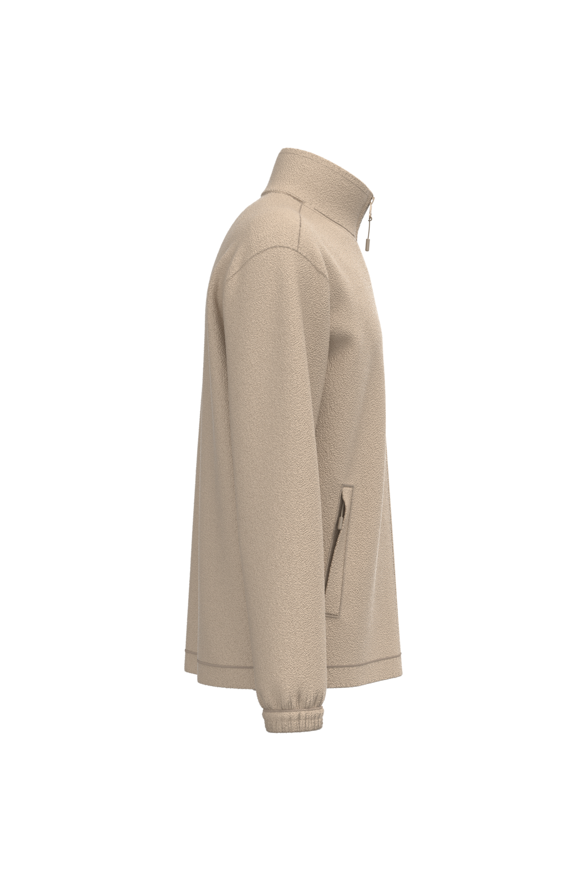 K940 - Chaqueta polar ajustable con puños elásticos - Light Sand - lateral