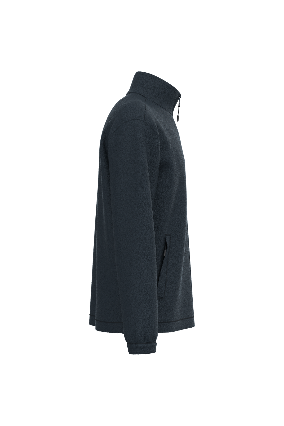 K940 - Chaqueta polar ajustable con puños elásticos - Navy - lateral
