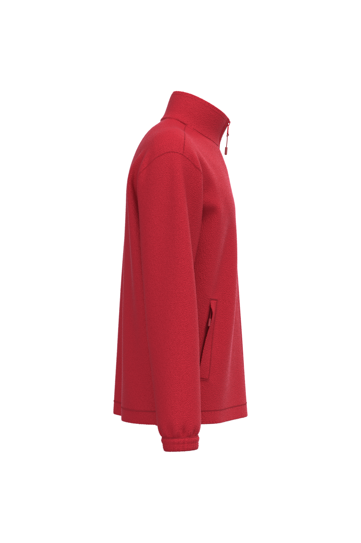 K940 - Chaqueta polar ajustable con puños elásticos - Red - lateral