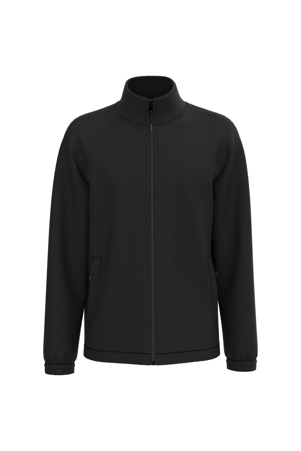 K940 - Chaqueta polar ajustable con puños elásticos - Black - frontal