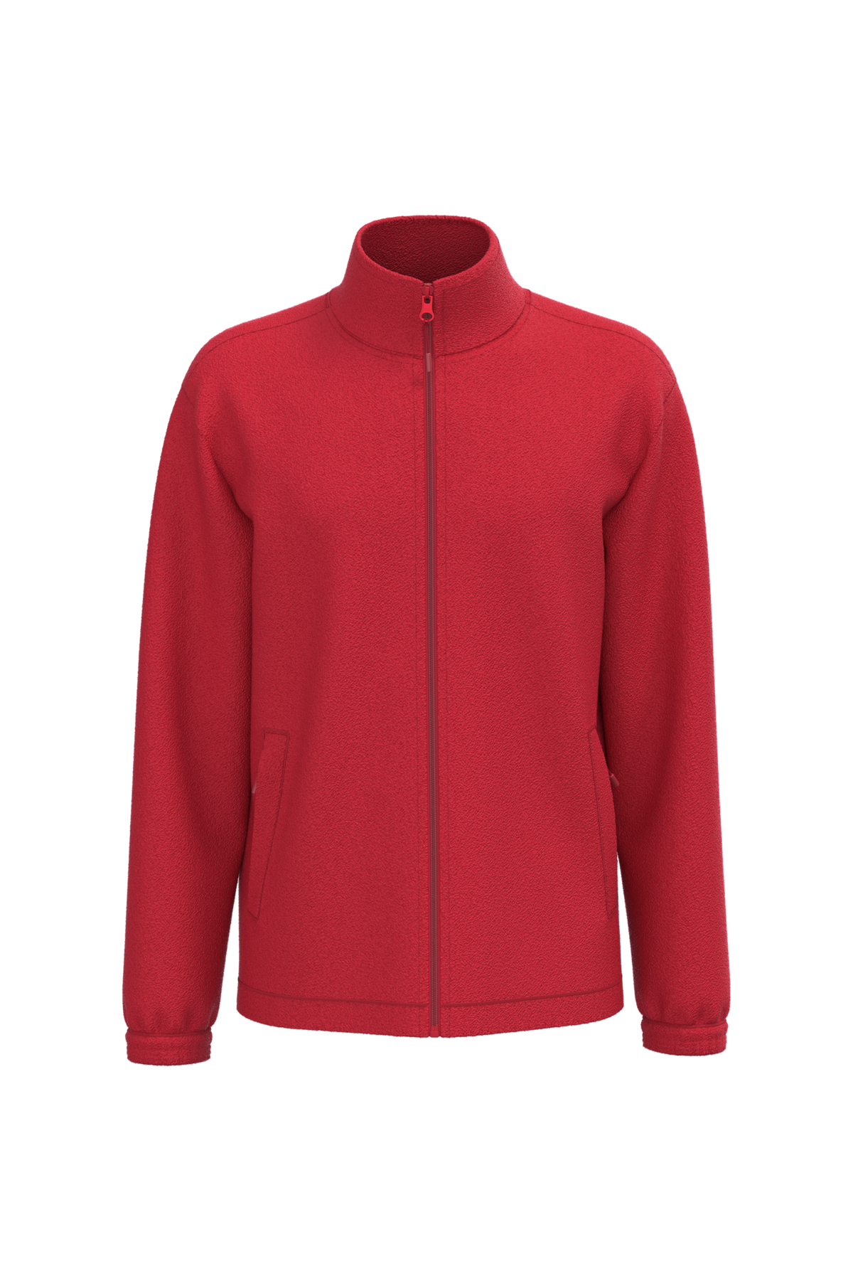 K940 - Chaqueta polar ajustable con puños elásticos - Red - frontal