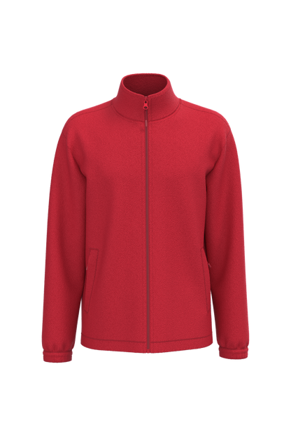 K940 - Chaqueta polar ajustable con puños elásticos - Red - frontal